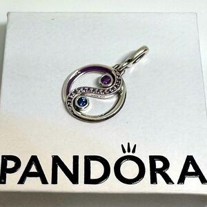Pandora Sterling Silver Yin & Yang Balance Medallion Charm with Enamel & Crystal